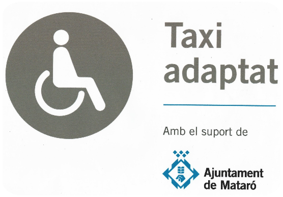 Taxi adaptat amb el suport de l'ajuntament de Mataró